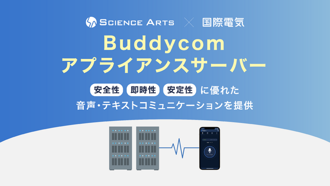 国際電気とサイエンスアーツ、パートナーシップを結び、Buddycomアプライアンスサーバーを提供開始