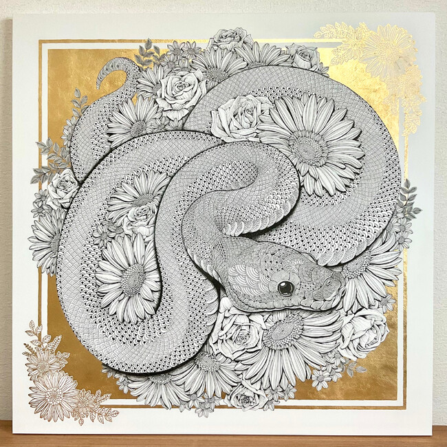 大丸下関店美術画廊「Saki 原画展 ボールペンの息吹」