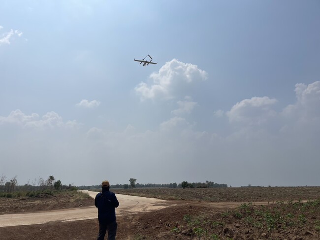 テラ・ラボ　滑走路不要な垂直離発着型長距離固定翼無人航空機「テラ・ドルフィンVTOL」　累計50時間の飛行を実施