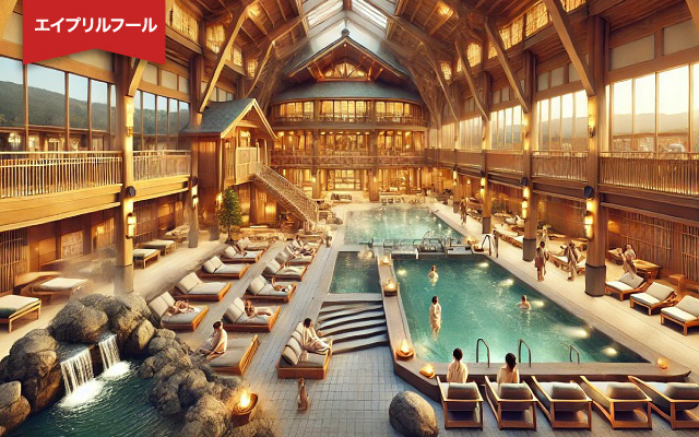 【エイプリルフール】新宿に『ニフティ温泉』誕生!? 広さは日本最大級、東京ドーム41個分！