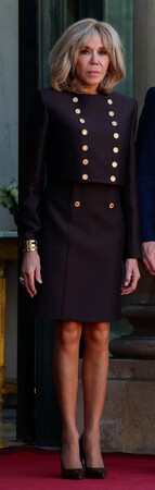 【ルイ・ヴィトン】ブリジット・マクロン仏大統領夫人、デンマーク国王夫妻のフランス公式訪問時にルイ・ヴィトンを着用