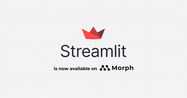 Morph、Streamlitアプリのデプロイに対応―安全な社内アプリ構築を簡単に