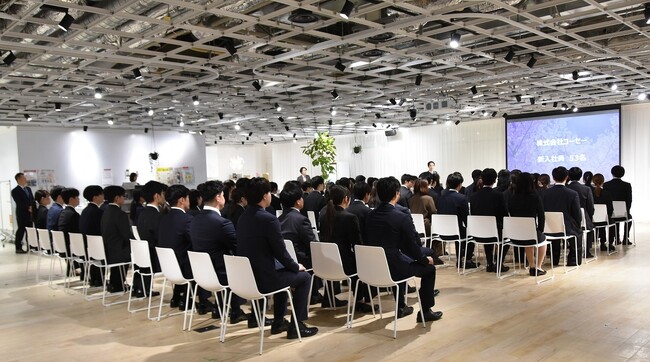 コーセー　2025年度　入社式を開催
