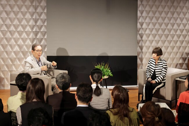 永守コレクションギャラリー開館二周年記念イベント　　　　　　　スペシャルトークショー　コシノジュンコ氏×永守重信代表理事