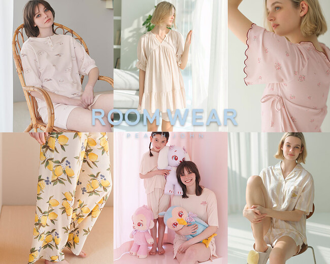 PEACH JOHN ROOMより、夏の新作コレクションが新登場！定番人気のワッフル素材やカットソーパジャマ、さらさら快適素材のルームウェアなど全9型のラインナップ。