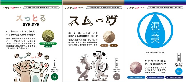 犬猫アレルギー検査、不耐性検査アレミッケの知見を活かした犬猫用サプリメント登場！プロバイオティクスで尿路、関節、アイケアをサポート