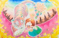 アーティスト 富田紋香個展『愛と宇宙の狭間』4月26日(土)より東京都にて開催　無償の愛を象徴する動物と宇宙をテーマに癒しと安らぎを描く