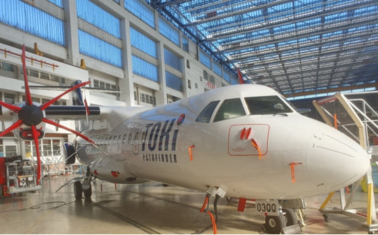 トキエア3号機「ATR42‐600(46名)」、新潟空港到着のお知らせ