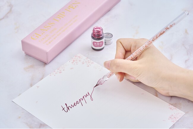 THREEPPY、ガラスペン・インクを４月初旬に新発売