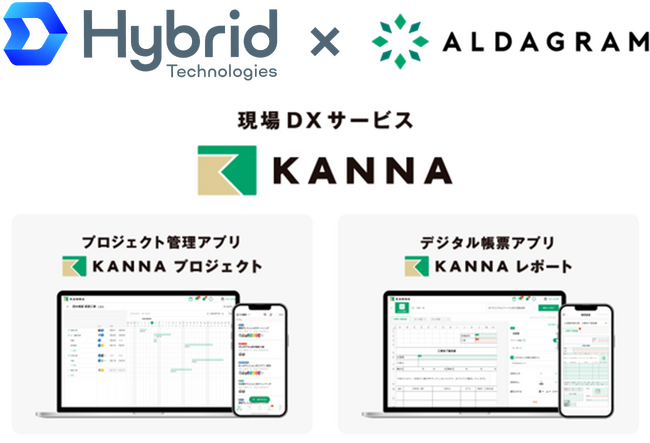 現場DXサービス「KANNA」を運営する株式会社アルダグラムに対し当社のハイブリッド型サービスを提供開始