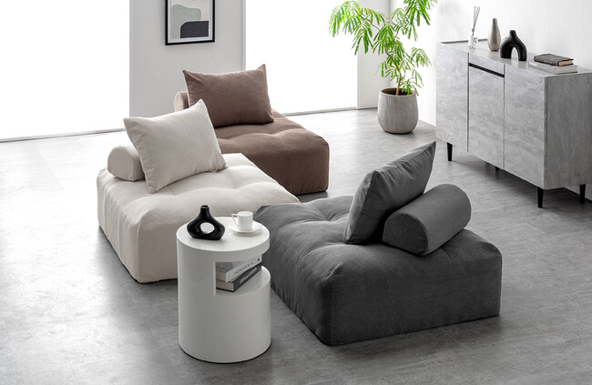 【新生活準備】「どこに座っても、私の特等席。」置き方、座り方を選ばないユニットタイプのアイランドソファ発売