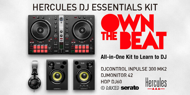 DJの新たなスタートを応援する製品登場。オールインワンDJバンドルキット_Hercules DJ Essentials Kit発売