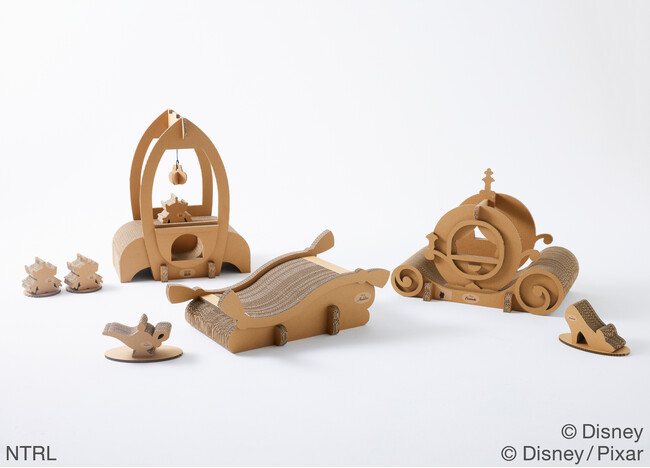【新商品】ディズニー作品をモチーフとしたキャットソファ・キャットトイを展開。コンセプトは「ねこが主人公になる」