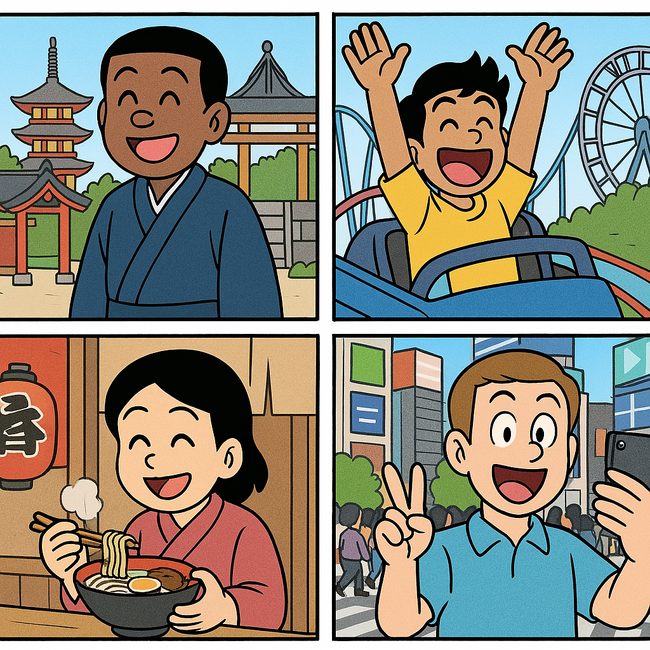 世界中のひとが『日本に瞬間移動できるドア』を発明しました!