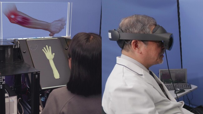 遠隔触診VRアプリケーション開発への技術提供／世界初の遠隔触診を可能にするContact Realityを実現