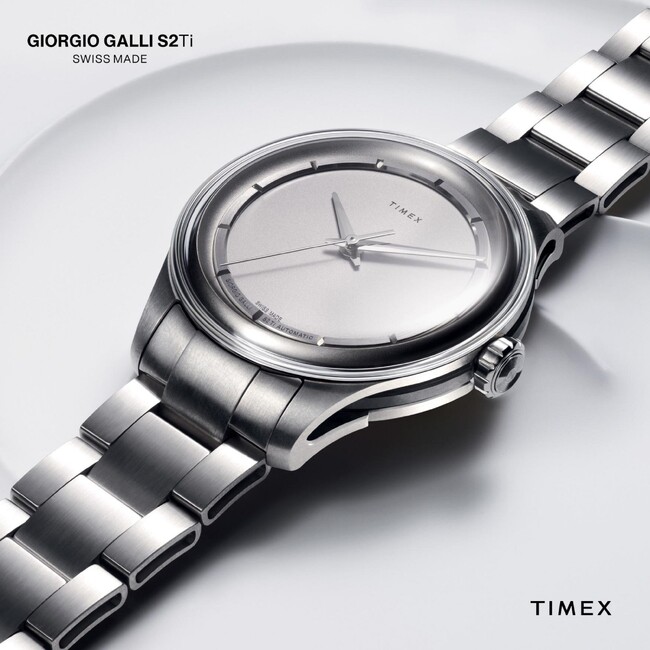 TIMEX＜タイメックス＞の クリエイティブ・ディレクター、ジョルジオ・ガリによるフラッグシップの最新モデル 世界限定500本の＜ジョルジオ・ガリ S2 Ti＞が、日本でも4月18日(金)に発売決定！