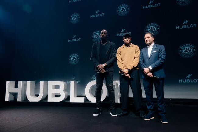 【ウブロ】「ビッグ・バン」ナイト：キリアン・エムバペとウサイン・ボルトが駆けつけウブロのアイコニックなモデルの20周年を祝う