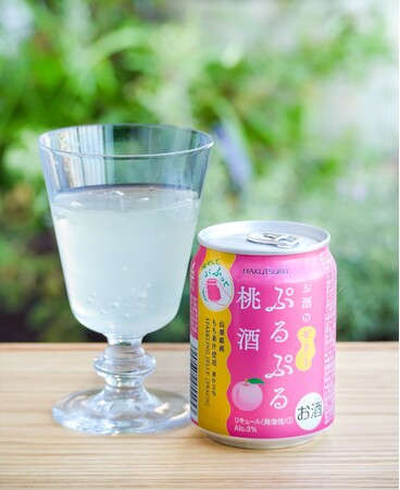 2025年4月4日（金）から全国発売！お客様のリクエストにお応えし、お酒のゼリー「ぷるぷる桃酒 240ml」を新発売
