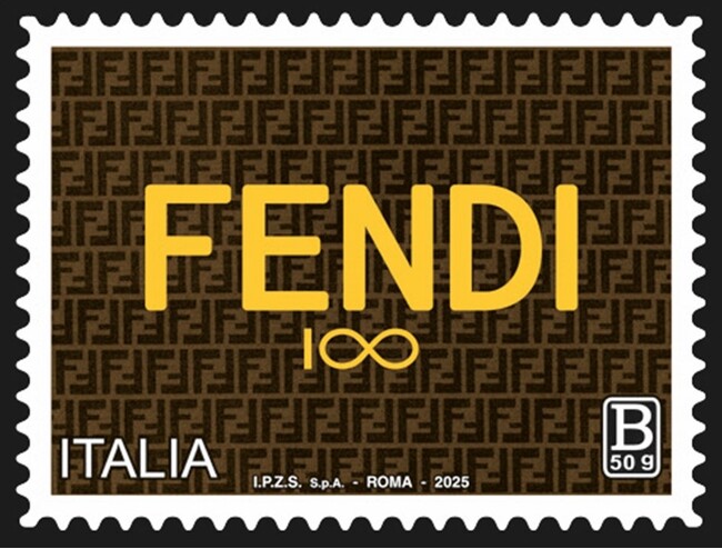 フェンディ、創業100周年を祝す特別記念切手を発行