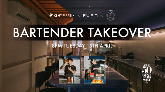REMY MARTINがシンガポールのサステナブルでイノベーティブな「FURA」とコラボレーション「TOKYO CONFIDENTIAL」にて一夜限りのバーテンディングイベントを開催