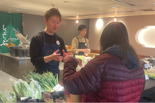 好評につき第二弾開催決定！国産野菜40種以上が500円で詰め放題！4/19(土)しゃぶしゃぶKINTAN代官山本店にてKINTANベジタブルマーケットを開催