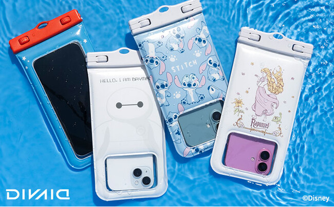 「DIVAID（ディバイド）」の防水ケースから「ディズニーキャラクター」の新デザインが登場！