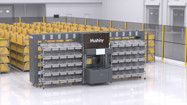 【新製品】EC物流現場の自動化に最適な立体型仕分けロボット 「Mushinyソーターミニ」を関西物流展で国内初展示