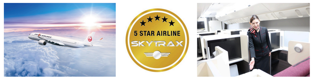 JAL、SKYTRAX「5スター」に8年連続で認定