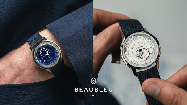 秒針が浮遊して見えるBEAU BLEU（ボーブルー）の新作「Seconde Française」シリーズがクロノセオリーにて販売スタート