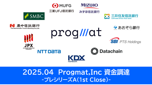Progmat, Inc.と新たなパートナー企業3社が資本業務提携。