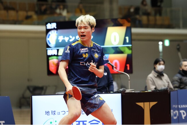【Tリーグ】 チャンウジン、金沢ポートと契約更新「今季はより多くプレーして勝利に貢献したい」