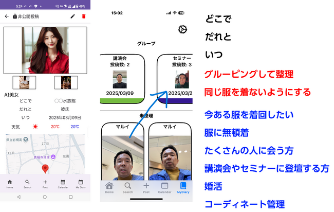 『おまえ、いつも同じ服着てるだろ?』 を解決するアプリ『KORE着た』