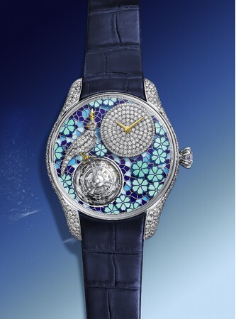 【TIFFANY & CO.】ティファニー ハイジュエリー タイム ピース 「バード オン ア フライング トゥールビヨン アジュール ブロッサム」を発表