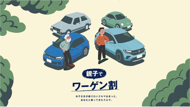 家族の思い出に、ずっと寄り添うフォルクスワーゲン次世代につなぐ「親子でワーゲン割」発表