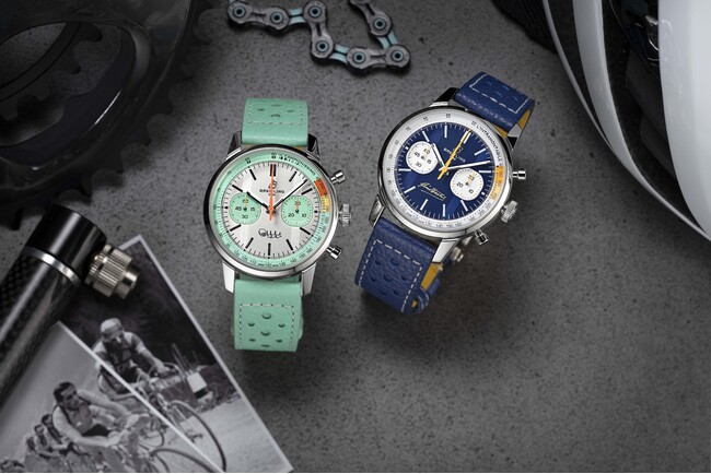 永遠のライバル、伝説のライダーたち：BREITLINGのTOP TIMEが称える、自転車界の偉大な英雄ファウスト・コッピとジーノ・バルタリ