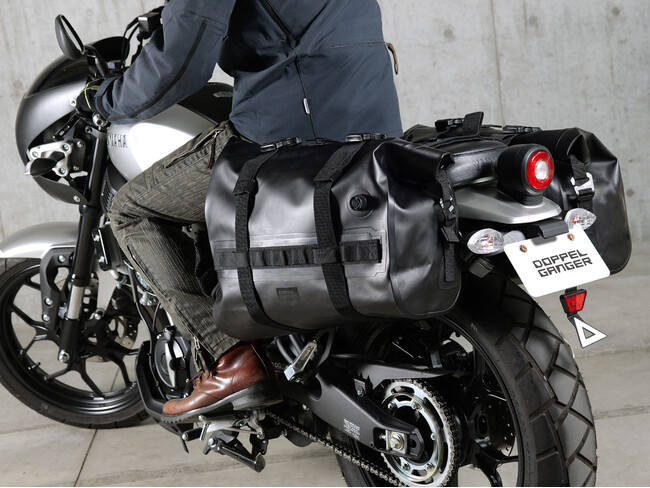 【雨泥対策】丸洗いOK！キャンプやツーリングも心配いらず大容量「バイク用サイドバッグ」が新発売