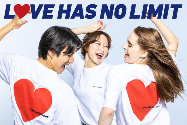 多くの方の支持を得て、さらにチャリティの輪を拡大！「着る、チャリティ。」 LOVE HAS NO LIMIT チャリティグッズ本日4月14日正午よりオンラインでも販売開始