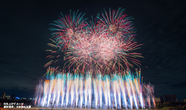 東京ドイツ村 FIRE DRONE FANTASIA~ 花火とドローンと音楽の饗宴 ~