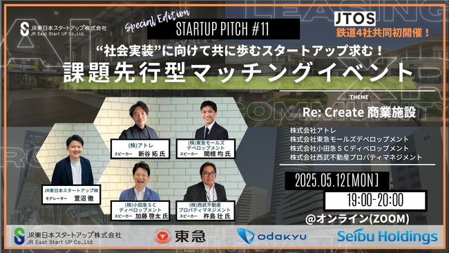 【JTOS NEWS LETTER vol.1】“日本初”鉄道4社がタッグを組んだ課題先行型マッチングイベントを開催