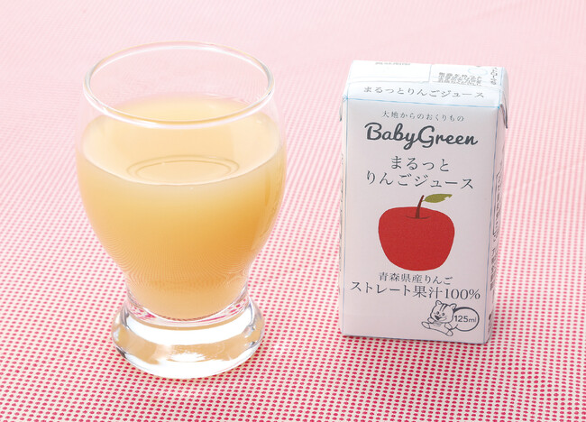 グリーンコープの離乳食『大地からのおくりものBabyGreen』から「まるっとりんごジュース」が新登場！