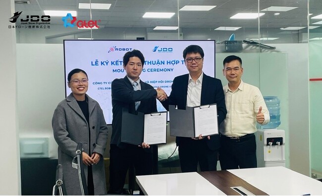 日本ドローン機構、ベトナムのGTEL ROBOT社とドローンパイロット育成に関する戦略的パートナーシップの基本合意書を締結