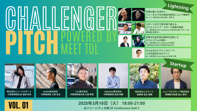 ニューラルポート、Challenger Pitch Vol.1 by meet TDL*に登壇