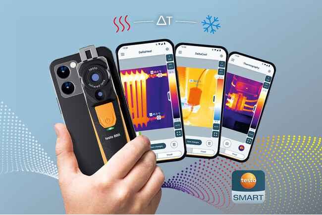 スマホがサーモグラフィに！コンパクトで高画質な testo 860i 新発売！