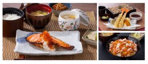グランドメニューを４月１７日（木）からリニューアル！
３日間漬け込んだ『銀鮭粕漬け焼き膳』や北海道そばセットメニュー、出汁たっぷりの『煮干しつゆざるうどん』など多彩な新メニューが登場。