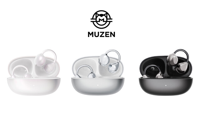 音響メーカーMUZENの新作「MUZEN Trickle（トリクル）イヤーカフ型イヤホン」2025年4月より販売開始
