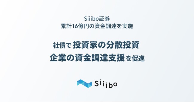 新しい資産運用・資金調達手段を社債で提供するSiiibo証券、累計16億円の資金調達を実施