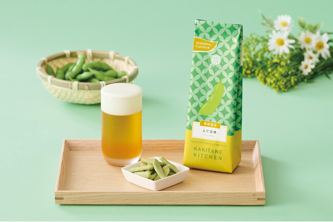 かきたねキッチン 夏の定番『えだ豆味』が濃厚に進化!『季節限定かきたね えだ豆味』発売