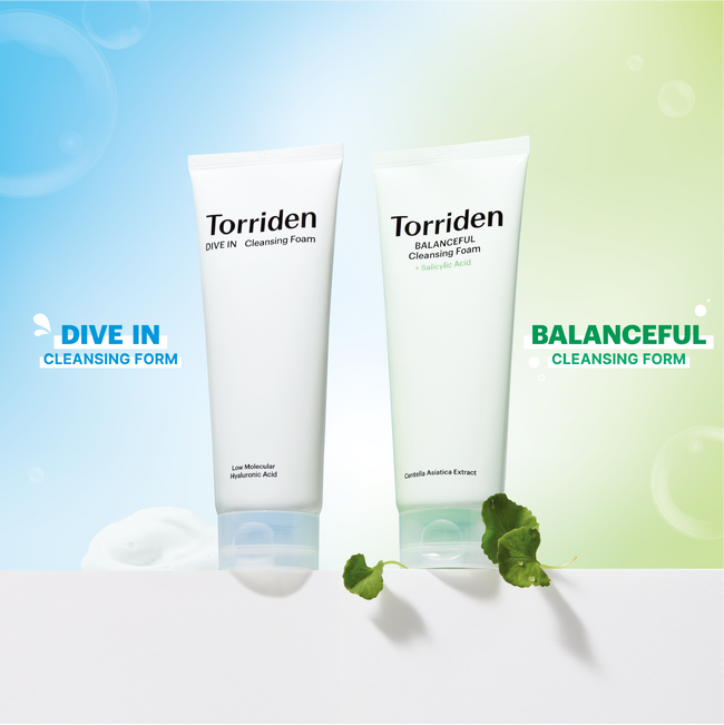 「Torriden（トリデン）」定番人気のダイブインシリーズ、バランスフルシリーズよりクレンジングフォーム2種新発売！