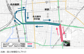 <走行ルート> <走行ルート>