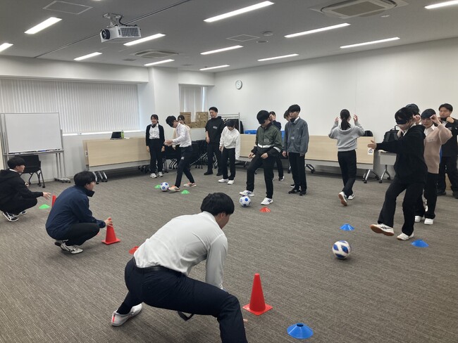 新入社員研修にて、ブラインドサッカー(R)研修『OFF T!ME Biz』を実施